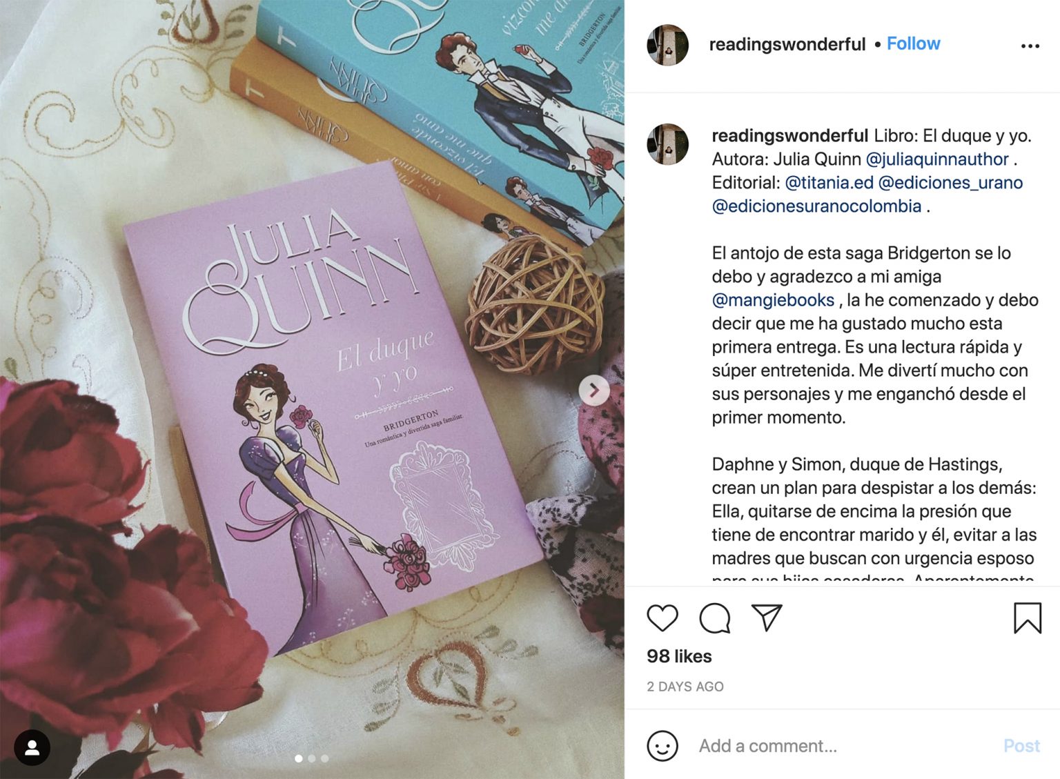 Orden De Los Libros De Bridgerton